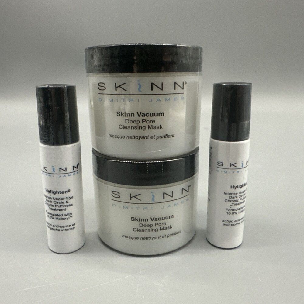 Dimitri James SKINN Combo Vacuum Deep Pore Mask & Hylighten (2 Of Each) Sealed